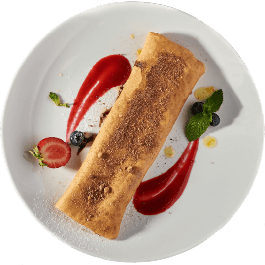 Млинець з ягідним конфі